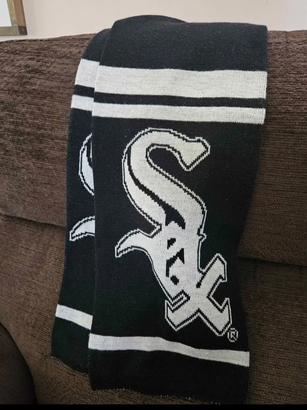 Chicago White Sox Black & White Team Scarf